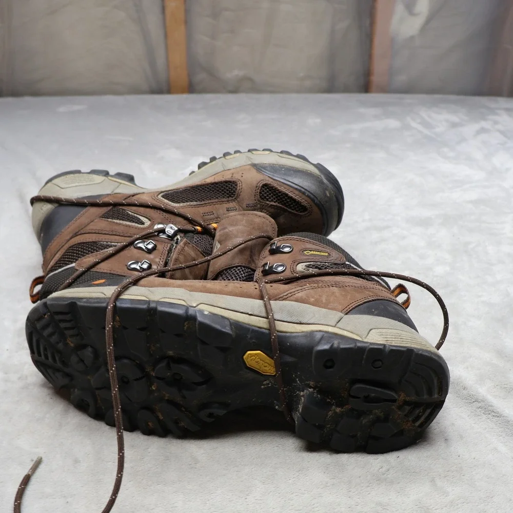Vasque Mens 10.5M Hiking Boots Brown Breeze‎ 2.0 Mid Gore Tex Rain Trail Trek